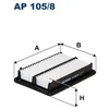 Image de Filtre À Air Ap 105/8 Filtron Filtron Ap105/8 Honda