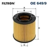 Image de Filtre À L'Huile Oe 649/9 Filtron Filtron Oe649/9 Alpina;Bmw