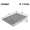 Image de Filtre Intérieur K 1103a Filtron Filtron K1103a Fiat;Lancia