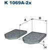 Image de Filtre Intérieur K 1069a-2x Filtron Filtron K1069a2x Audi