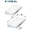 Image de Filtre Intérieur K 1198-2x Filtron Filtron K11982x Honda