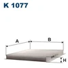 Image de Filtre Intérieur K 1077 Filtron Filtron K1077 Saab