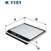Image de Filtre Intérieur K 1151 Filtron Filtron K1151 Renault
