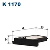 Image de Filtre Intérieur K 1170 Filtron Filtron K1170 Mitsubishi