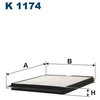 Image de Filtre Intérieur K 1174 Filtron Filtron K1174 Nissan