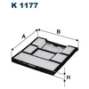 Image de Filtre Intérieur K 1177 Filtron Filtron K1177 Toyota