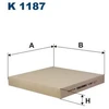 Image de Filtre Intérieur K 1187 Filtron Filtron K1187 Honda