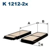 Image de Filtre Intérieur K 1212-2x Filtron Filtron K12122x Mazda