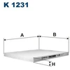 Image de Filtre Intérieur K 1231 Filtron Filtron K1231 Kia