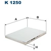 Image de Filtre Intérieur K 1250 Filtron Filtron K1250 Hyundai;Kia