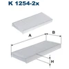 Image de Filtre Intérieur K 1254-2x Filtron Filtron K12542x Nissan