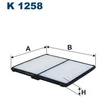 Image de Filtre Intérieur K 1258 Filtron Filtron K1258 Chevrolet;Daewoo