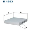 Image de Filtre Intérieur K 1263 Filtron Filtron K1263 Kia