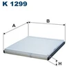 Image de Filtre Intérieur K 1299 Filtron Filtron K1299 Suzuki