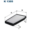 Image de Filtre Intérieur K 1305 Filtron Filtron K1305 Chevrolet;Daewoo