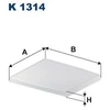 Image de Filtre Intérieur K 1314 Filtron Filtron K1314 Hyundai;Jeep;Kia;Maxus