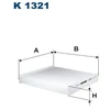 Image de Filtre Intérieur K 1321 Filtron Filtron K1321 Alpine;Dacia;Lada;Mitsubishi;Nissan;Renault