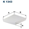 Image de Filtre Intérieur K 1343 Filtron Filtron K1343 Byd;Cadillac;Chevrolet;Opel;Vauxhall