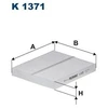 Image de Filtre Intérieur K 1371 Filtron Filtron K1371 Chrysler;Infiniti;Lancia;Volkswagen