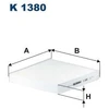 Image de Filtre Intérieur K 1380 Filtron Filtron K1380 Iveco