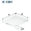 Image de Filtre Intérieur K 1381 Filtron Filtron K1381 Kia;Toyota