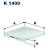Image de Filtre Intérieur K 1409 Filtron Filtron K1409 Hyundai;Kia