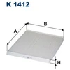 Image de Filtre Intérieur K 1412 Filtron Filtron K1412 Lexus