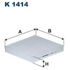 Image de Filtre Intérieur K 1414 Filtron Filtron K1414 Mercedes-Benz;Mitsubishi;Nissan;Renault