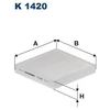 Image de Filtre Intérieur K 1420 Filtron Filtron K1420 Kia