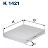 Image de Filtre Intérieur K 1421 Filtron Filtron K1421 Kia