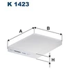 Image de Filtre Intérieur K 1423 Filtron Filtron K1423 Hyundai;Kia