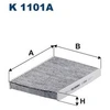 Image de Filtre Intérieur K 1101a Filtron Filtron K1101a Fiat;Lancia