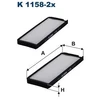 Image de Filtre Intérieur K 1158-2x Filtron Filtron K11582x Chevrolet;Daewoo