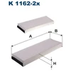 Image de Filtre Intérieur K 1162-2x Filtron Filtron K11622x Audi;Volkswagen