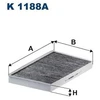 Image de Filtre Intérieur K 1188a Filtron Filtron K1188a Mercedes-Benz