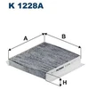 Image de Filtre Intérieur K 1228a Filtron Filtron K1228a Citroen;Fiat;Opel;Peugeot;Suzuki;Vauxhall