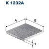 Image de Filtre Intérieur K 1232a Filtron Filtron K1232a Hyundai;Kia