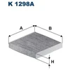 Image de Filtre Intérieur K 1298a Filtron Filtron K1298a Honda