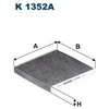 Image de Filtre Intérieur K 1352a Filtron Filtron K1352a Renault;Smart
