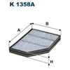 Image de Filtre Intérieur K 1358a Filtron Filtron K1358a