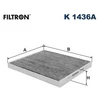 Image de Filtre Intérieur K 1436a Filtron Filtron K1436a Jeep