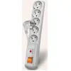 Image de Multiprise avec interrupteur : 5 prises, cable de 1,5 m, grise
