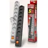Image de Multiprise avec interrupteur : 8 prises, cable de 1,5 m, noire