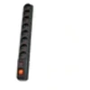 Image de Bloc multiprise - HSK DATA - S8 - 8 sorties - CA 230 V - Noir