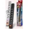 Image de Multiprise avec interrupteur : 10 prises, cable de 1,5 m, noire