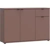 Image de Buffet GANYMEDE AUCUNE 3 portes 1 tiroir terracotta 119,8x34,1x82,3