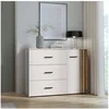Image de Commode - 3 tiroirs - Cachemire - L120 x P41x H90 cm - WAIKATO