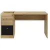Image de Bureau droit COXIM - Chene / Noir - 139,6 x 74 x 59,8 cm