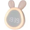 Image de Réveil Mary's, veilleuse, lapin rose, Ecolight, USB, illuminé, MW20532