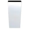 Image de 19 L Prosperplast Urbi Pot plastique haut carré 19 L avec réservoir en blanc, 45 (H) x 24 (L) x 24 (P) cms en occasion ou reconditionné